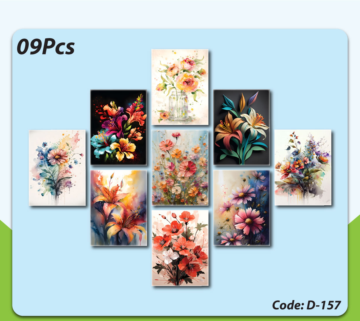 9 pieces WallBoards (8/6) inch
