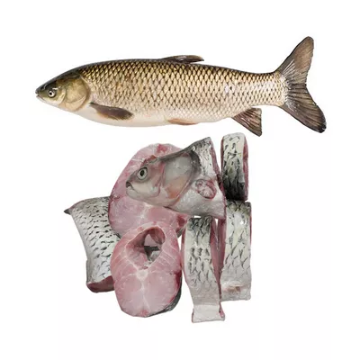 1 KG-Grass Carp Fish After Cutting
