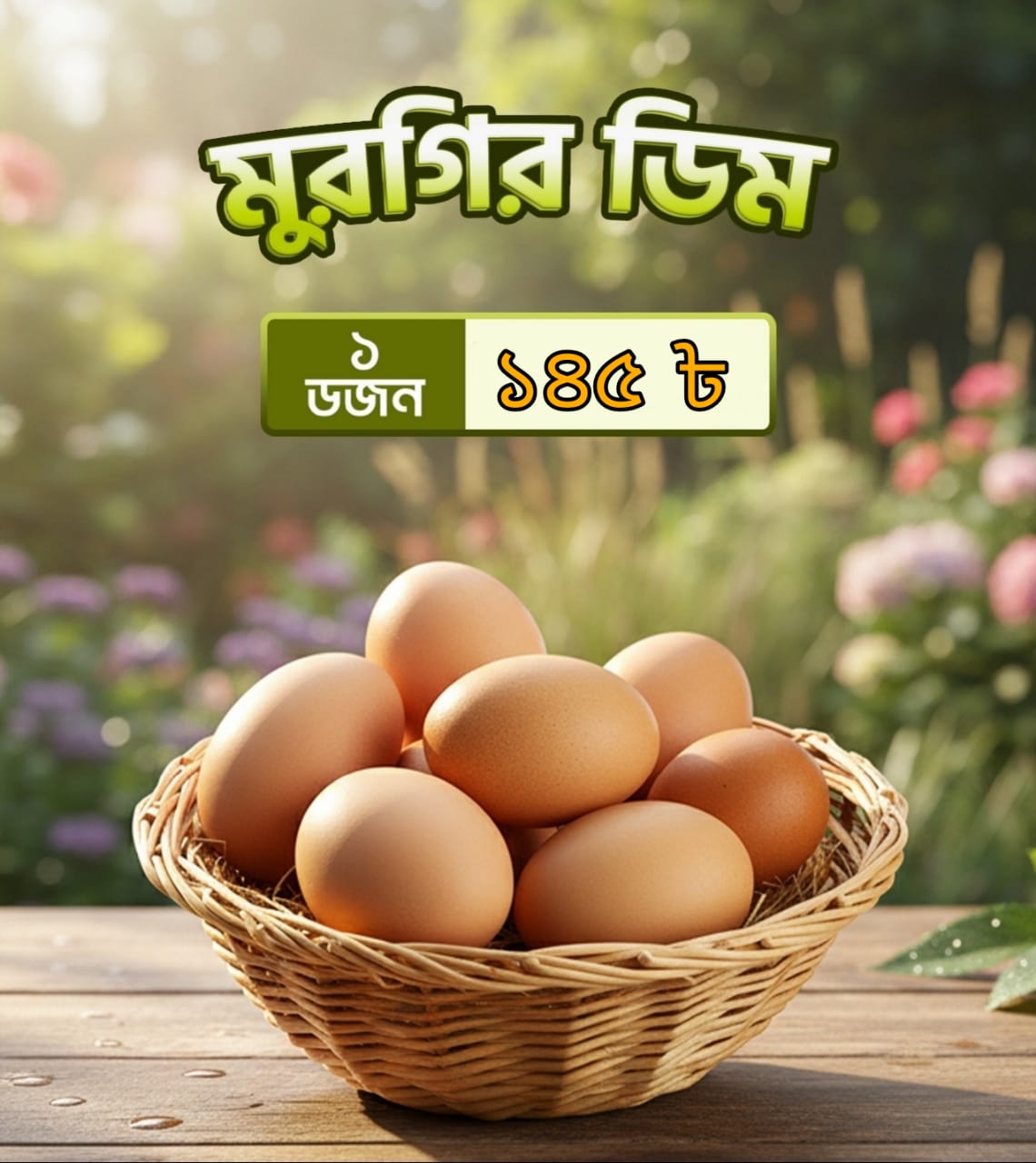 ১২ পিস-মুরগির ডিম / Chicken eggs-12 Pcs