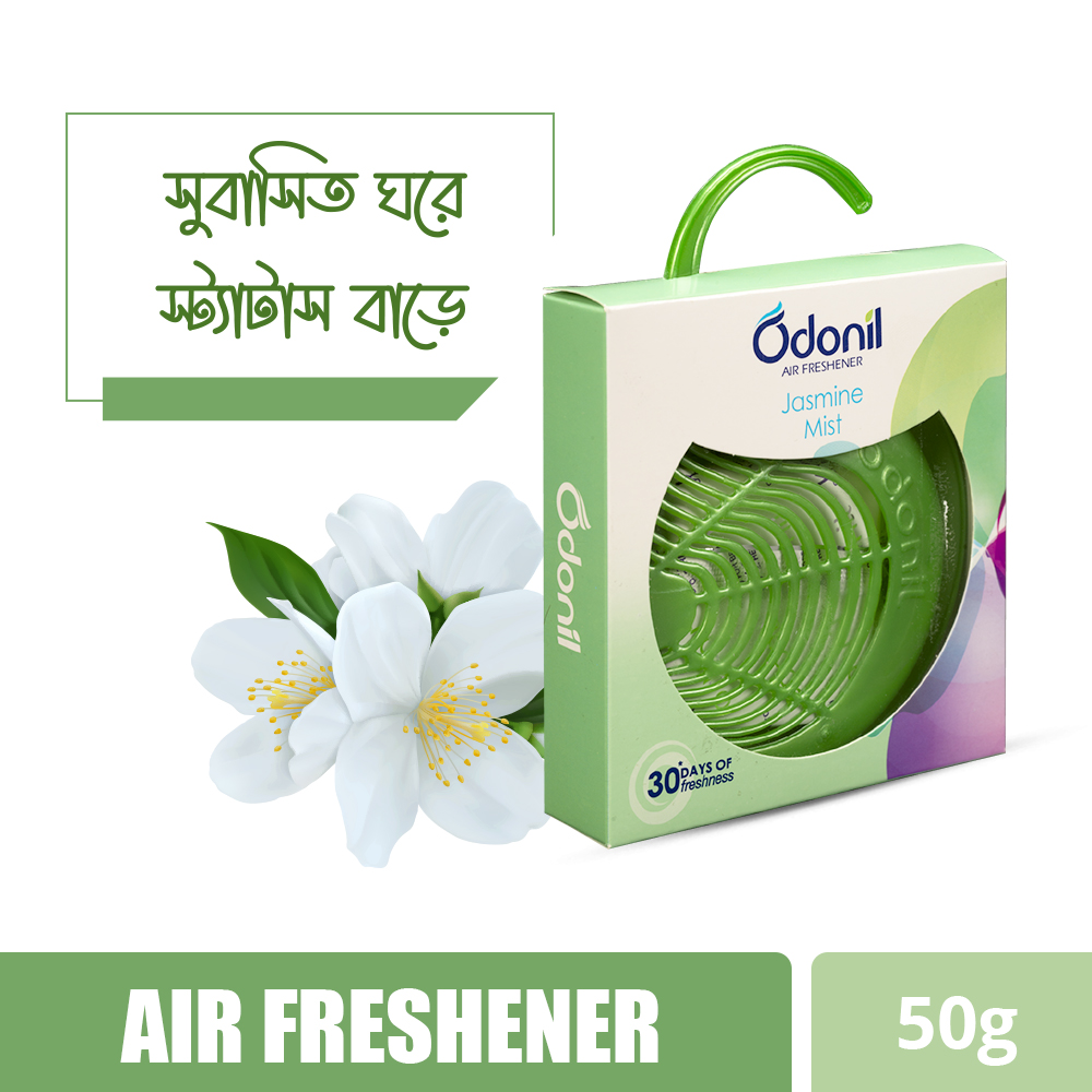 Odonil Natural Air Freshener Block Jasmine Mist Hanger-48gm